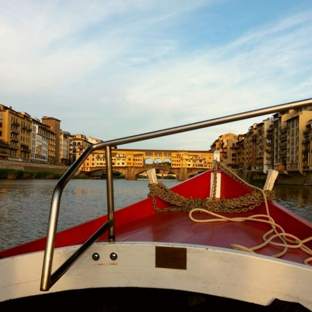 Florence: Guided Gondola Boat Tour with a Glass of Wine - The route beneath Florence’s bridges