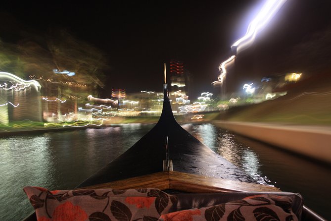 Magical Gondola Night Boat Cruise in Durban - The gondola, operator, and group setup