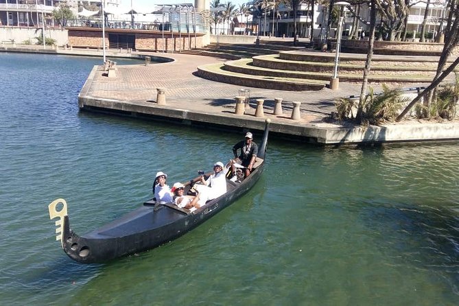 Relaxing Gondola Boat Ride on the Durban Point Waterfront Canal - The boat, the setting, and the atmosphere