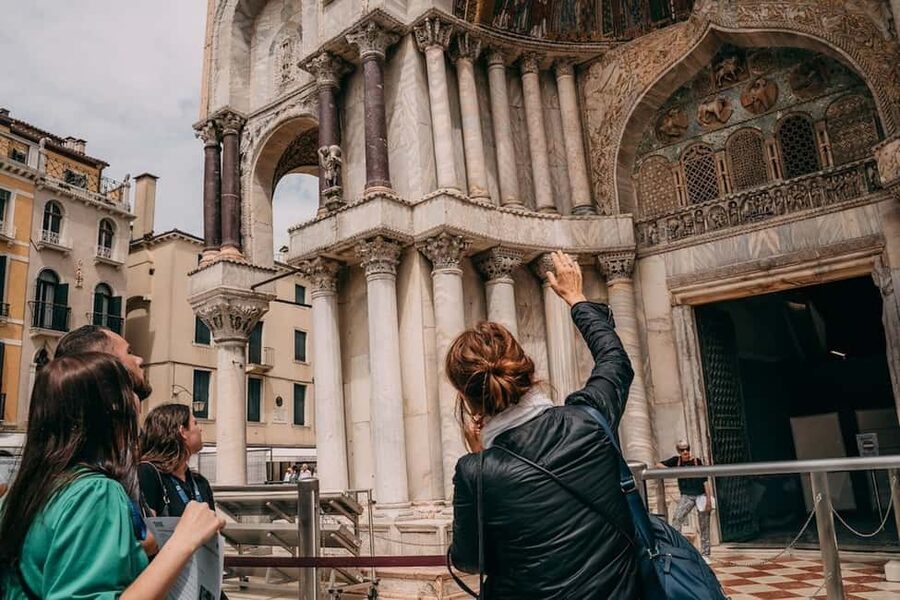 St. Mark's Basilica Tour with Priority Entrance + Gondola - The terrace, gallery, and views above the square