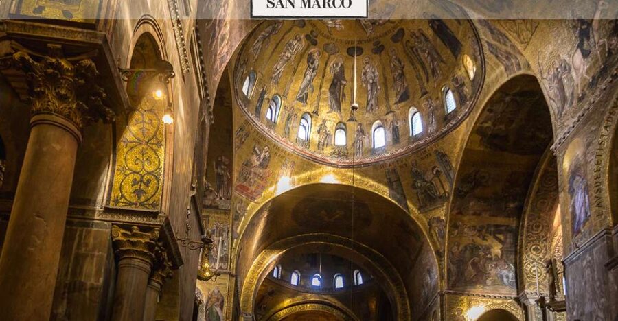 Venice: Gondola Ride & Guided Tour of St. Mark's Basilica - Inside St. Mark’s Basilica, where Venice turns gold