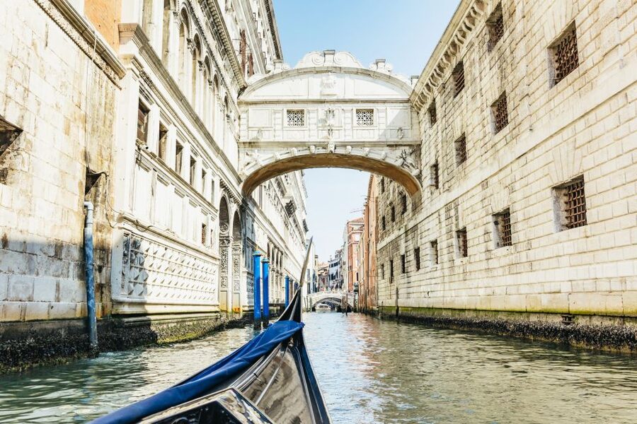 Venice: Private Crafted Gondola Ride Along Grand Canal - The palaces and churches along the route