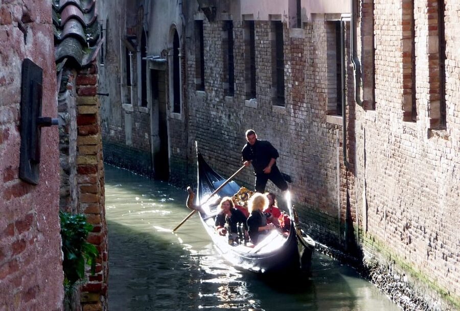 Venice: Private Grand Canal Gondola Ride from Rialto - Rialto Bridge from the water