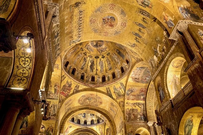 Venice Saint Mark's Basilica and gondola tour in the morning - Inside St. Mark’s Basilica: mosaics, marble, and the Golden Basilica