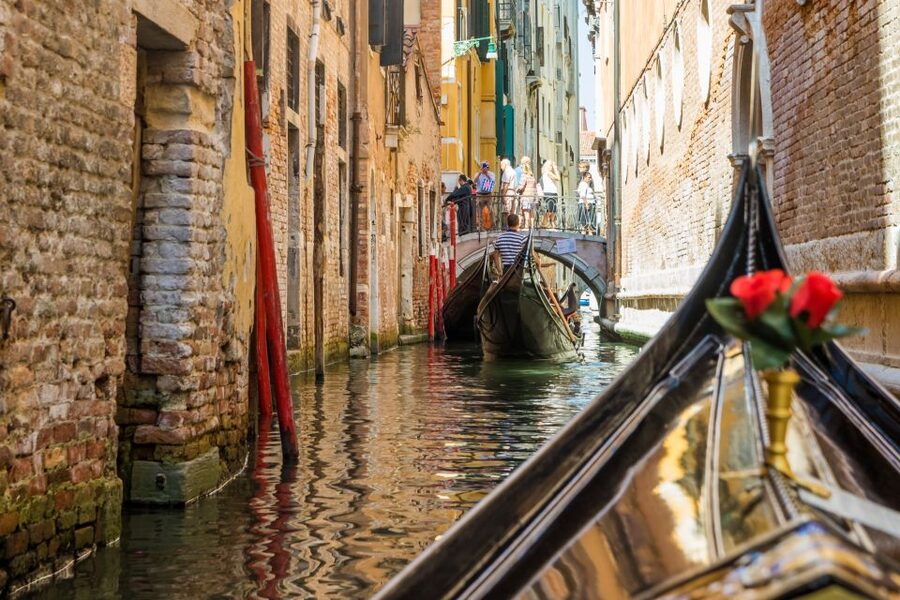 Venice: Shared Gondola Ride Across the Grand Canal - Teatro La Fenice and the quieter canals