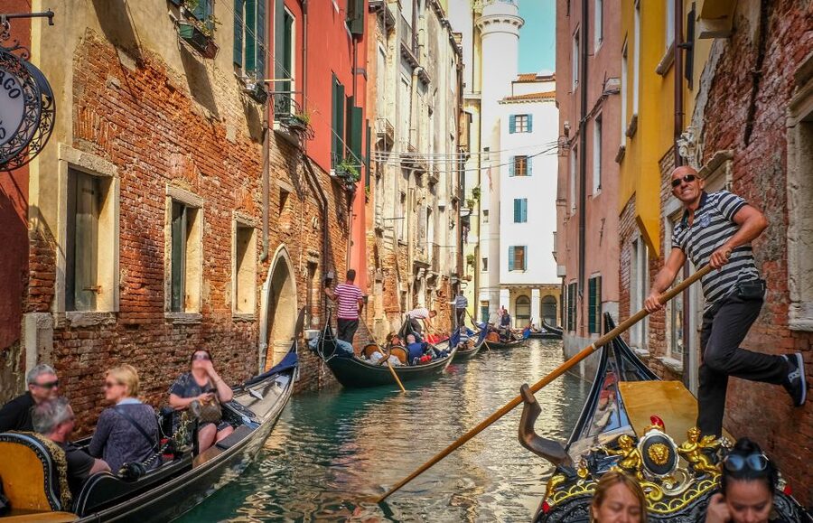 Venice: Shared Gondola Ride through the Lagoon City - Santa Maria della Salute from the water
